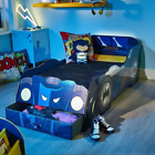Batman Toddler Bed Light Up Storage Drawer Kids Wooden Bedroom Furniture Blue