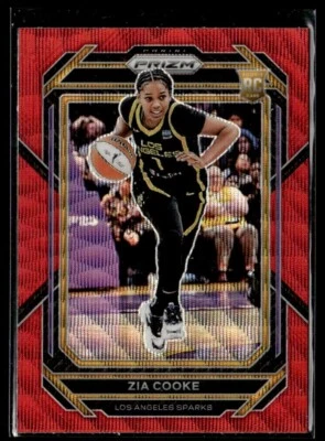 2023 Prizm Wnba Red Wave Zia Cooke Rookie Sparks #142 - Image 1 of 2