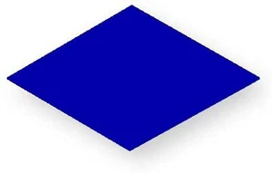 Holzspielzeug Legematerial Raute Blau 24 Stück LxB 25x25mm NEU - Bild 1 von 1