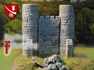 Doppelturm Falknersberg Bausatz Spur N / Z Modelleisenbahn menbrf012 - Bild 1 von 3