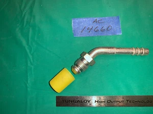 A/C Standard 3-Barb Fitting, 45 Degree Male Flare, #6 Size, Car Care # AC 14660 - Picture 1 of 1