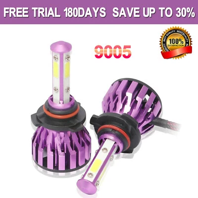 4-Sided Headlight 9005 HB4 LED Bulbs 2000W 300000LM 2025 New Super Bright - Image 1 of 4