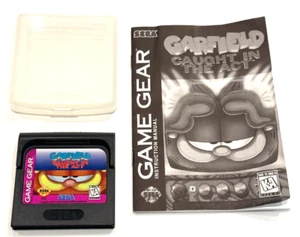 ❤️ Garfield Caught In The Act Sega Game Gear Cartucho, Estuche y Manual - Imagen 1 de 5