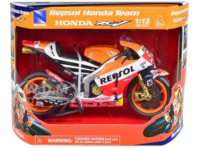 HONDA RC213V #93 MARQUEZ "REPSOL" MOTOGP (2015) 1/12 MOTORCYCLE BY NEW RAY 57753 - Image 1 of 2