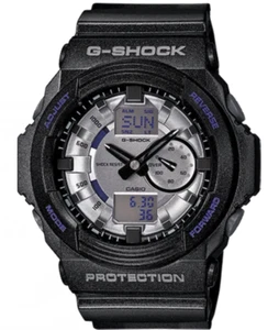 *Casio Men's GA150MF-8A G-Shock Analog Digital Watch Black & Metallic w/ Purple* - Picture 1 of 3