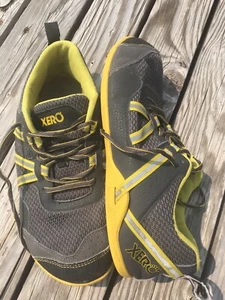 Xero Prio Running Shoes Yellow Gray Lace Up Barefoot Sneakers Shoes Size 8 Men’s - Picture 1 of 21
