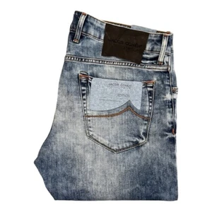 Pantalón vaquero hombre JACOB COHEN PREMIUM EDITION NICK COMF azul lavado denim ¡NUEVO! - Imagen 1 de 15