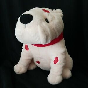 Dan Dee Collectors Choice Shar Pei Bulldog Red Collar  Red Kisses Plush 15”