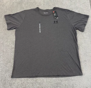 Under Armour Mens 5XL Sportstyle T Shirt Loose HeatGear Charcoal Gray NEW - Picture 1 of 12