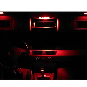 SMD LED Iluminación Interior Set BMW E60 E61 5er Rojo Limo Touring Luz Del - Imagen 1 de 1