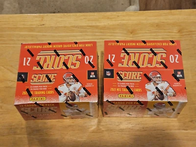 2021 Panini Score Football 2 Retail Box Lot Trevor Lawrence Rookie - Image 1 of 2