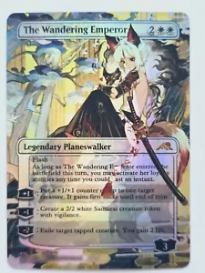 Waifu style The Wandering Emperor 02 Foil-Altered Art Custom MTG Planeswalker - Picture 1 of 1