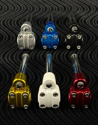 ALLOY 7/8" 22.2MM OLD SCHHOL BMX BIKE 4 BOLT QUILL STEM VINTAGE CRUISER BICYCLE. - Image 1 of 4