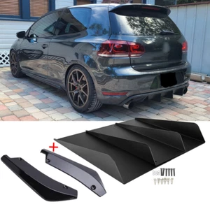 Hinten Heckdiffusor Lippe Diffuser Heckstoßstangenschutz Für VW Golf 6 GTI GTD - Photo 1/15