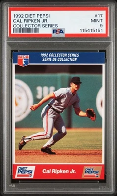 PSA 9 Como Nuevo 1992 Dieta Pepsi Cal Ripken Jr. #17 Orioles 15151 B151 Foto 1 de 2