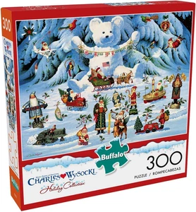 Buffalo - 300-teiliges Puzzle Charles Wysocki Jingle Bell Teddy and Friends - Bild 1 von 12