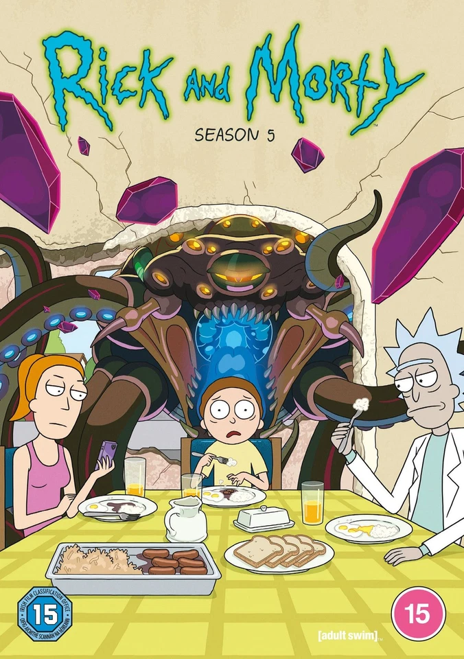 Rick and Morty: Season 5 (DVD) Chris Parnell Justin Roiland Sarah Chalke - Image 1 of 2