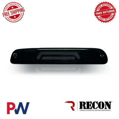 Tercera luz de freno LED de fibra óptica Recon negra/humo para 99-16 F250/350/450/550 HD Foto 1 de 4