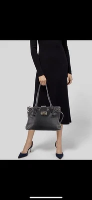 Bolso de hombro Jimmy Choo Rhea de cuero negro Foto 1 de 4