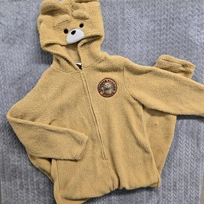 Ted 2 Thunder Buddies Hooded Sherpa Fleece Jumpsuit Adult X-Large Tan - Image 1 of 4