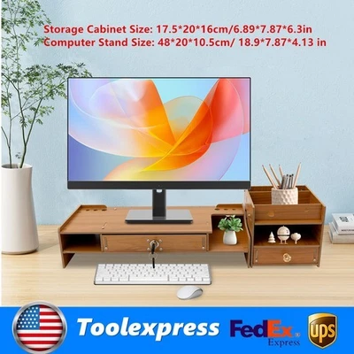 Desktop Monitor Stand Rectangle Monitor Riser Computer Monitor Booster Stand - Image 1 of 4