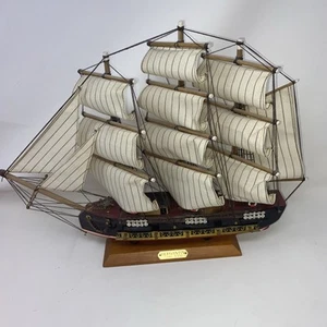 BERGANTIN SIGLE XVIII MODEL SHIP DECOR - 14" X 17"  With STAND- Nautical - Picture 1 of 15