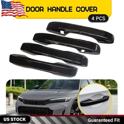 Cubierta de manija de puerta 4 piezas negra brillante para Honda HR-V 2023-2025 con cerradura inteligente Foto 1 de 4