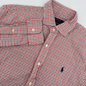 Polo Ralph Lauren Men's Size Medium Slim Fit Long Sleeve Button Down Shirt Check - Picture 1 of 6