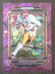 Charles White 2023 Panini Prizm Selecciones de draft #14 Purple Ice/149 USC.  C2B - Imagen 1 de 3