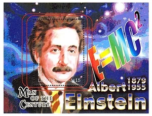 LESOTHO 2000 ALBERT EINSTEIN S/S mnh ATOM, JUDAICA, NOBEL 💲FREE SHIPPING💲 - Picture 1 of 1
