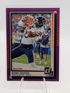 Donruss Football Rome Odunze No. 2025 Prueba de prensa púrpura 222 - Imagen 1 de 2