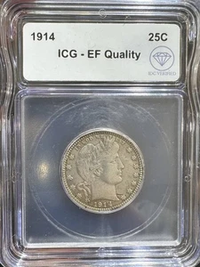 1914 Barber Quarter Dollar ICG vz Qualität IDC geprüft - Bild 1 von 2