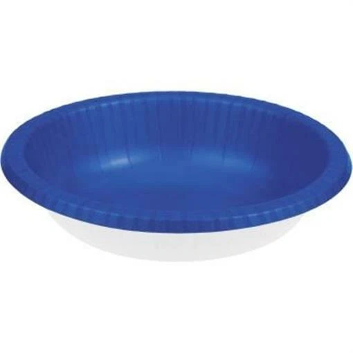 Cobalt Blue Paper Bowls 20 oz 20 Per Pack Blue Party Tableware Decorations - Image 1 of 1