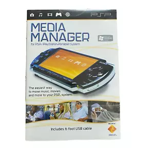 Sony PSP Media Manager CD Hülle Handbuch für Windows ohne USB Kabel - Bild 1 von 3