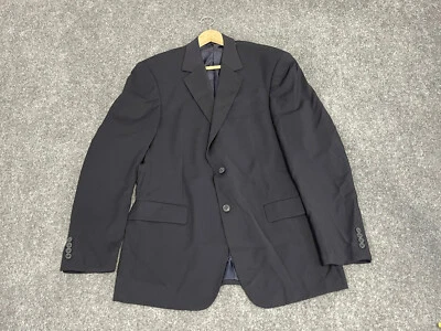 Jaqueta masculina GIORGIO COSANI 42 L lã azul casaco esportivo azul marinho N77 - Imagem 1 de 4