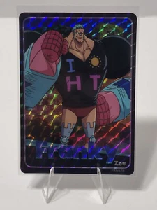 One Piece Holographic Trading Sticker Franky Zou - Picture 1 of 1