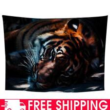 Tiger Printed Tapestry Polyester Wall Hanging Rugs Bedspread Beach Mat Decor
