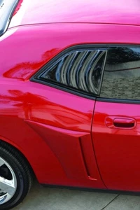 GTS Window Louver; Rear side Window;2pc, Smoke Fits Dodge Challenger 2008-2023 - Bild 1 von 2