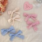 2PCS Lace Ribbon Kawii Hairpins Bowknot Hair Accessories  Double Ponytails