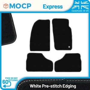 Express with White Pre-Stitch Trim Car Mats to fit Jeep Grand Cherokee MK2 19... - Picture 1 of 4