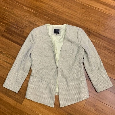Chaqueta Blazer The Limited Mujer Talla XS Texturizada Carrera Oficina Minimalista Verde Foto 1 de 4