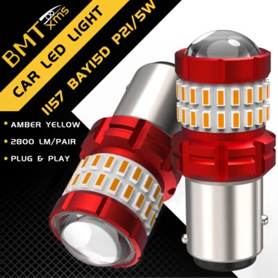 1157 LED Turn Signal Light Amber Yellow 3000K for Hyundai Sonata 2000-2019 - Image 1 of 4