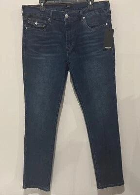 Pantalones de mezclilla ajustados azul oscuro con bolsillo con solapa Rocco SN True Religion para hombre talla 36 nuevos con etiquetas Foto 1 de 4