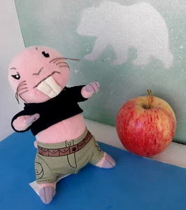 Peluche Disney Kim Possible Rufus talpa nudo con vestito spia imbottito 6" - RARO! - Foto 1 di 8