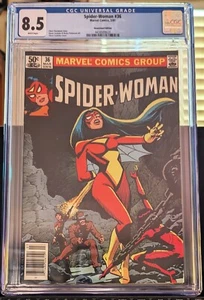Marvel Comics Group Spider-woman (1981) #36 CGC 8.5 Very Fine + Newsstand Varia - Picture 1 of 7
