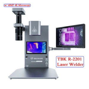 Saldatore laser display 10" dissaldante laser infrarossi con microscopio 4K TBK R-2201 - Foto 1 di 12