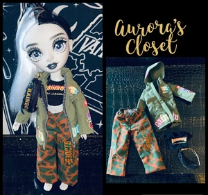 Rainbow High Custom Vanessa Green Jacket Camo Pants Ruby Top Fanny Pack 349 - Picture 1 of 3