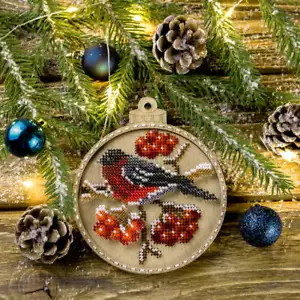 Wonderland Crafts Set for embroidery with beads on wood FLK-367 - Picture 1 of 5