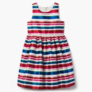 NWT Gymboree Striped Jacquard Dress Christmas Girls Holiday Many Sizes - Picture 1 of 2