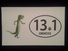 (1) Half Marathon 13.1 Geico Sticker &(1) Geico Gecko Sticker Lizard Running